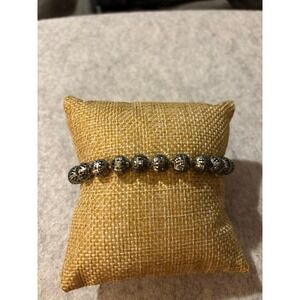 Ornate Metal Beaded Bracelet